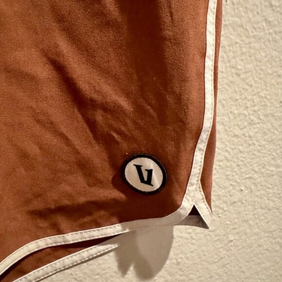 Vuori Men’s Swim Trunks Size 34 Grey, Brown & Tan Small Side Zip Pocket,Pockets - Picture 3 of 10